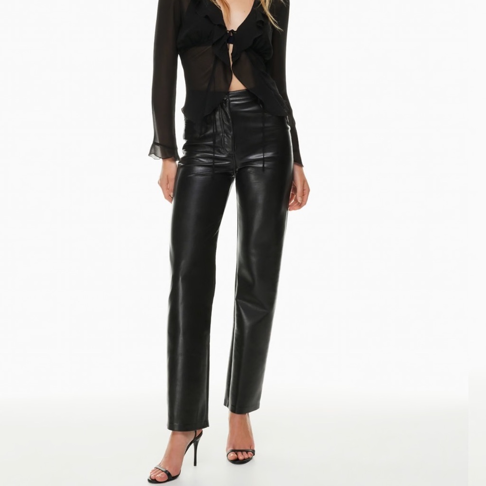Aritzia Wilfred Faux Leather Pants